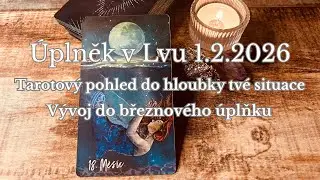 🌕&Uacute;plněk 1.2.2026 - Vodn&aacute;ř, Ryby, Beran, B&yacute;k, Bl&iacute;ženci, Rak - 1.č&aacute;st znamen&iacute; #tarot #vykladkaret