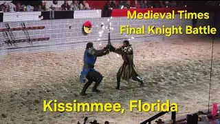 Medieval Times Dinner Show Final Knight Battle. Blue VS Yellow #MedievalTimes #knights #sword #FL