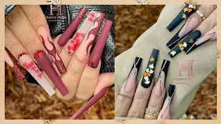 AUTUMN FLAME NAIL ART TUTORIAL | Nail Artist: HnnailsbyHoney | Red Fall Nails | Nails Fascination