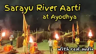 Sarayu River Aarti Ayodhya | Magical Evening Aarti on the Ghat | Divine Hindu Prayer | सरयू नदी आरती