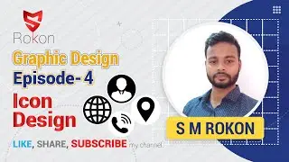 Icon Design Tutorial For Beginner By Adobe Illustrator  Graphic Design Course By S M Rokon
