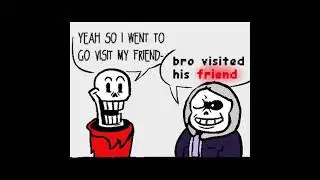 papyrus visits a friend #dusttale #undertale #sans #papyrus #shorts