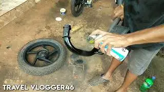 Pulsar 135 Spray Painting | Wheels & Exhaust
