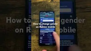 How to change gender on Roblox mobile