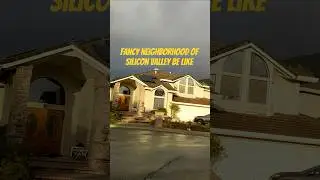 Fancy neighborhood from the Silicon valley, California! #travelblog #fancy #house #mansion #sunshine