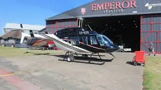 bell 206 long ranger startup, ground run and shut down