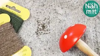 Löcher stopfen & reparieren mit der Webtechnik: Schenk' deiner Wollkleidung ein zweites Leben 💗