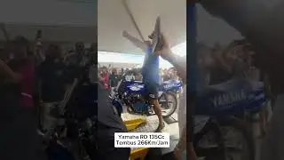 Yamaha RD 135 Cc Top speed 266Km/Jam #motorbalap #motorrace #yamaha