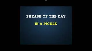 IN A PICKLE! | Phrase of the Day #shorts #english #vocabulary #phrases