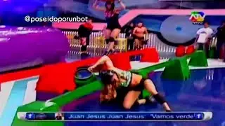COMBATE: Alejandra Sufre Caida en Competencia Circuito de Piso 24/07/13