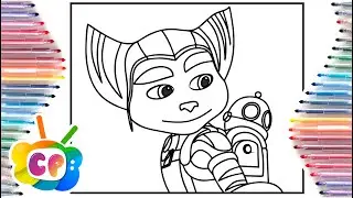 Ratchet & Clank coloring book / how to draw Ratchet / game characters coloring