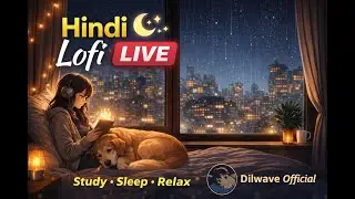 🌙 Lofi Live | Calm Night Music for Study, Sleep & Relax | Dilwave Official