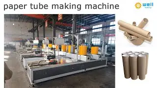 Spiral paper core making machine video for adhesive tape#adhesivetapes