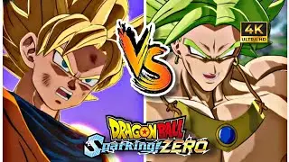 Goku (SSJ) VS Broly (Legendary Super Saiyan) | Dragon Ball Sparking Zero [ 4K 60FPS ]