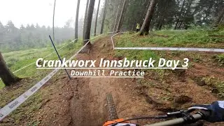Crankworx Innsbruck Day 3 | downhill practice, sewing lessons, flat tire