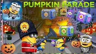Minion Rush Kings Guard PUMPKIN PARADE HALLOWEEN UPDATE all stage rewards #minions
