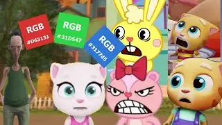 Angela Ryan, Evil Giggles, Ginger Ryan, Travis Ryan, & Cuddles Plays Angry Neighbor!