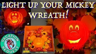 BEST WAY to Light your Mickey Wreath - looks EXACTLY like the REAL THING!!!