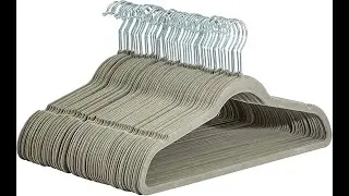 Amazon Basics Slim, Velvet, Non-Slip Suit Clothes Hangers #2023 #2022 #amazonbasics #youtubebasics