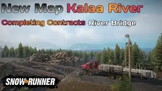 New Map Kalaa River Completing Contracts River Bridge In SnowRunner Season 9 @TIKUS19