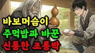 조선민담 | 바보 머슴이 주워온 신통한 조롱박, 욕심쟁이 양반이 빼앗자 벌어진 무서운 비밀  | 야담 | 한국고전 | 조선시대 | 옛날이야기 | 잠잘때 듣는 이야기