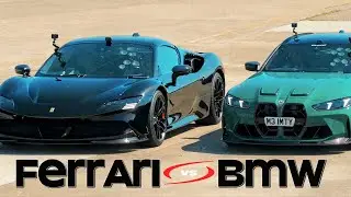 BMW M3 beat vs FERRARI SF90🔥