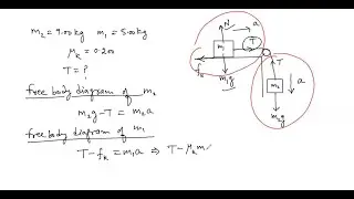 A 9.00 -kg hanging object is connected by a light, inextensible cord over a light, frictionless pul&hellip;