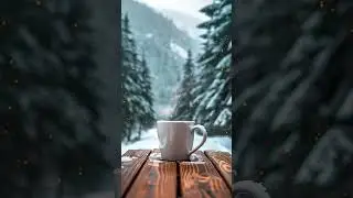 Cold Brew &ndash; Snowfall in Canadian Forest | Shorts | Lofi | Deep Focus | Cafe Music | Chillhop
