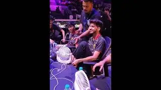 Scenes of Sky Lan after zgod solo took his team to 2nd in miramar match #zgod #zgodgaming #bgmi #lan