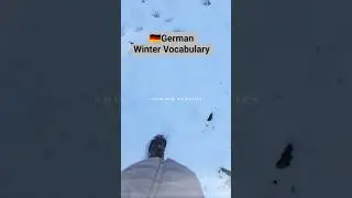🇩🇪German Winter vocabulary ❄️#germany #germanylifestyle #wether #cold #snow