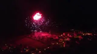 Novoroční ohňostroj Benátky nad Jizerou 2018 z drona | DJI Spark