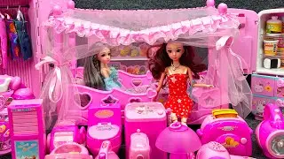 15 Minutes Satisfying with Unboxing Barbie Princess Luxury Bedroom Dress Up Playset ASMR｜Review Toys