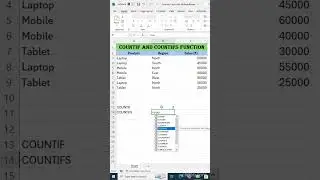 COUNTIF vs COUNTIFS explained in 30 seconds! 🚀 #excelshorts #exceltips #viral #shorts