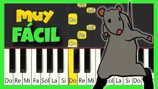 Rat Dancing Meme - F&aacute;cil - Piano Tutorial - Notas Musicales
