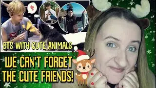 BTS With Cute Animals REACTION #BTSChristmas2024 🐕🎄💜
