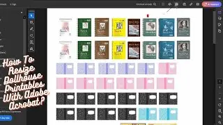 How To Change Dollhouse Printable Size By Using Adobe Acrobat For Free!