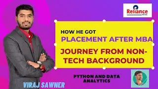 Got Placement after MBA || Non-Tech Domain || Python || Data Analytics || Reliance || Viraj Sawner