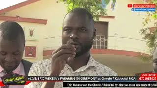 LIVE: ERIC WEKESA'S SWEARING-IN CEREMONY