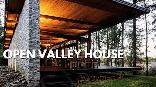 Open Valley House | Unique House that Blends into the Forest Landscape