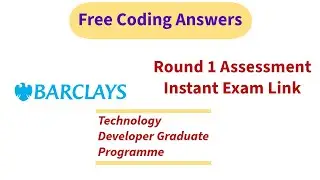 Barclays Exam Answers 🥰🥳 | Complete Assessment| Graduate Programme | Coding | instant Exam Mail