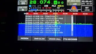 FT8 decoding on the Xiegu X6200
