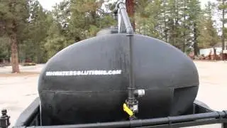 Mile High WATER SOLUTIONS 1035 dual purpose water trailer