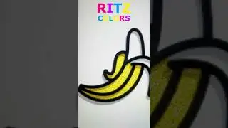 Coloring: Banana 🍌🍌🍌 #Coloring #Drawing #HowtoDraw #Art #Shorts #Short | RITZ Colors