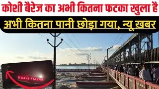 Nepal Koshi Barrage Latest Update || Nepal Ne Aj Kitna Pani Chhora || Koshi Barrage Today || #koshi