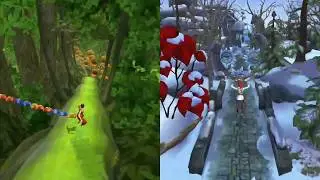 Temple Run 2 Lost Jungle VS Frozen Shadows | Temple Run 2 | YaHruDv