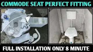 How to fit a commode seat! Perfect fitting of an English toilet seat