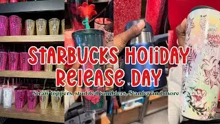 STARBUCKS HOLIDAY RELEASE DAYYY🎄🎁🎉 #starbuckscollector #starbuckscups
