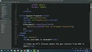 Append And Prepend Method in jQuery (WEB_PROGRAMMING_COMPLETE_COURSE)