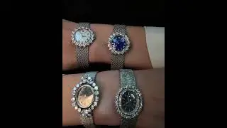Four Omega Watches with diamonds