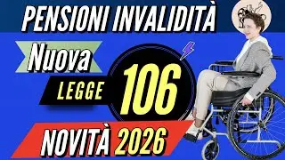 PENSIONI INVALIDITÀ e LEGGE 104 👉 TUTTE LE NOVITÀ 2026❗️IMPORTI, AUMENTI e CAMBIAMENTI UFFICIALI